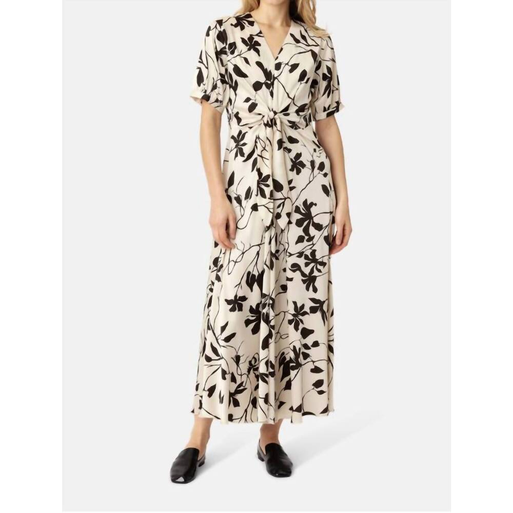 NEW KARMAMIA faye maxi dress in mono floral